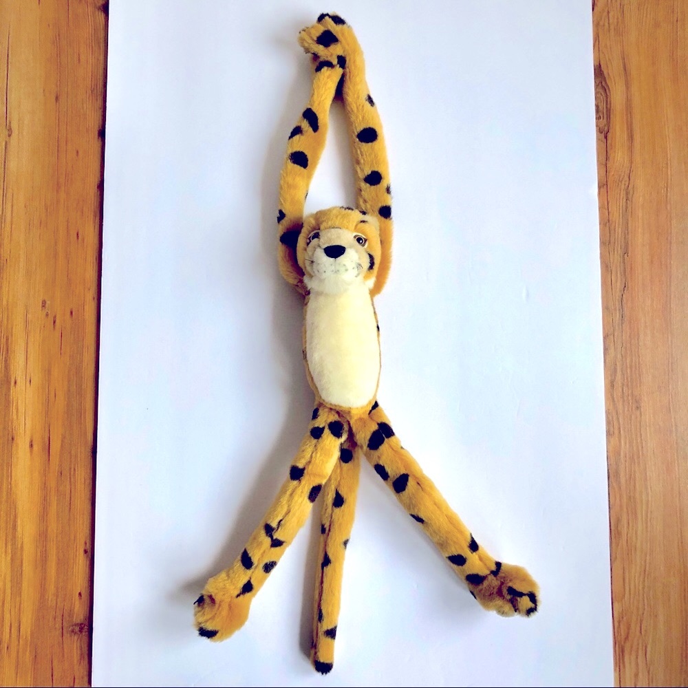 Vintage Hanging Cheetah Stuffed Animal Toy